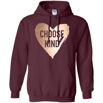 Choose Kind Anti Bullying Rose Gold T-shirt Maroon