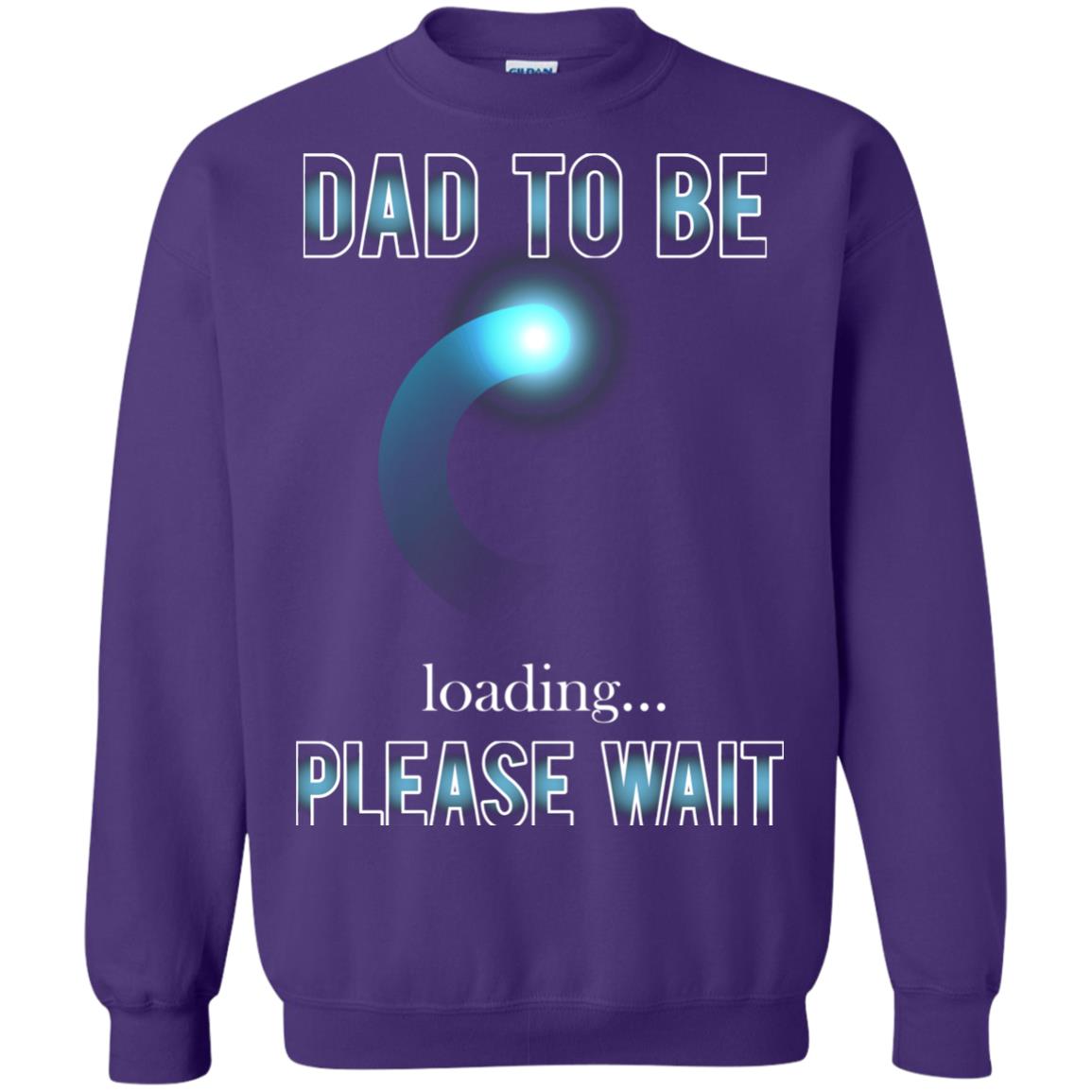 Daddy T-shirt Dad To Be Loading Please Wait Purple