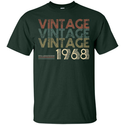 Retro Classic Vintage Born In 1968 50th Birthday T-shirt Forest