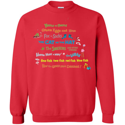 Dr. Seuss Book Title National Wear Red Day T-shirt Red