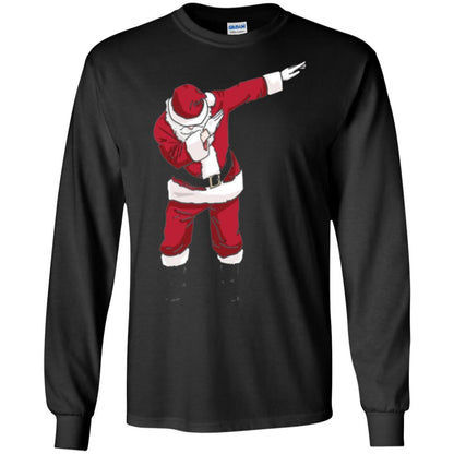 Christmas T-shirt Dabbing Santa Black