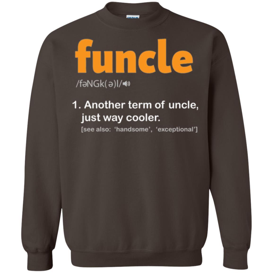 Funcle Definition T-shirt Funny Uncle Jokes Dark Chocolate