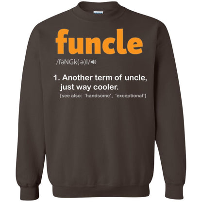 Funcle Definition T-shirt Funny Uncle Jokes Dark Chocolate