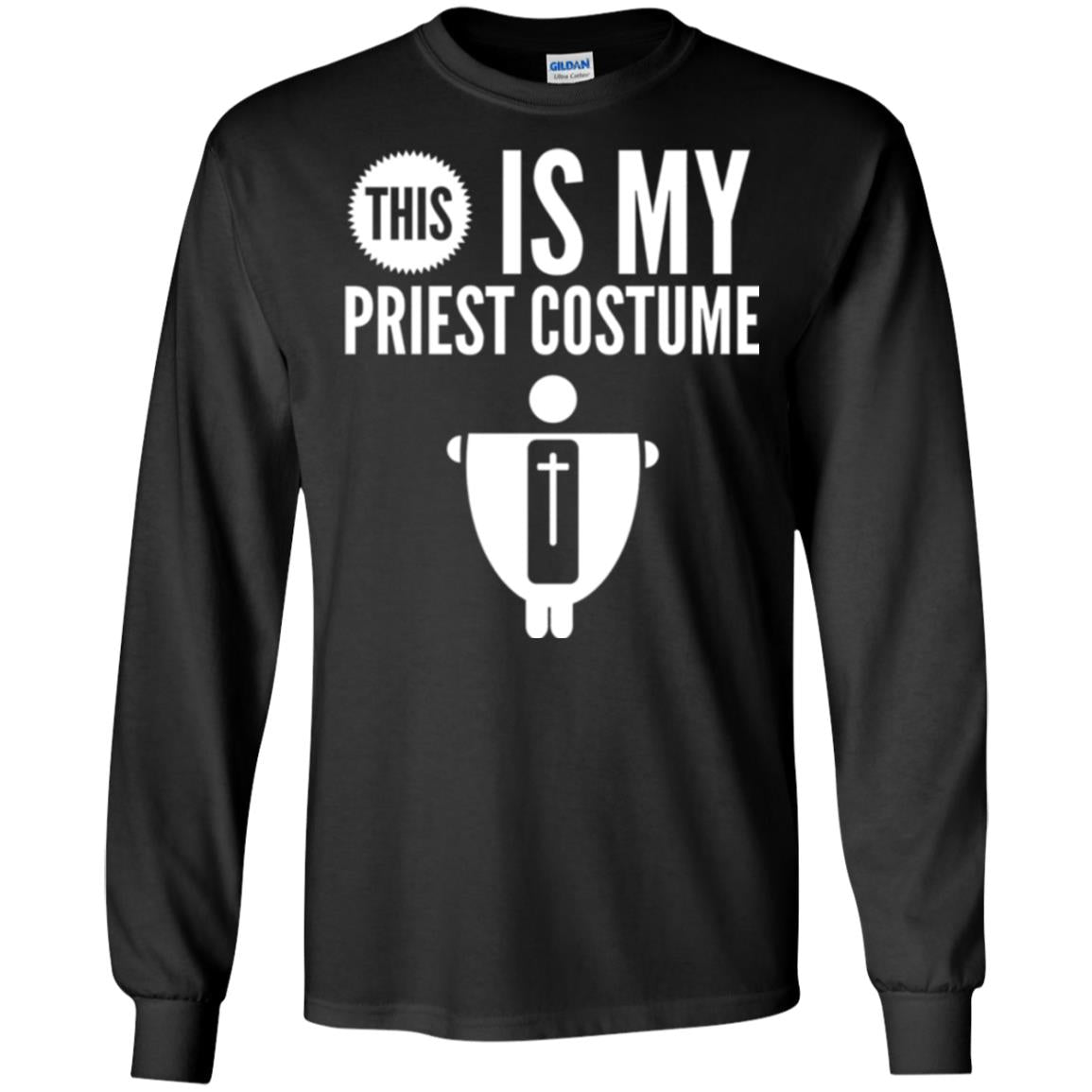 Halloween T-shirt This Is My Priest Black