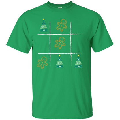 Christmas T-shirt Tic Tac Toe Board Game Irish Green
