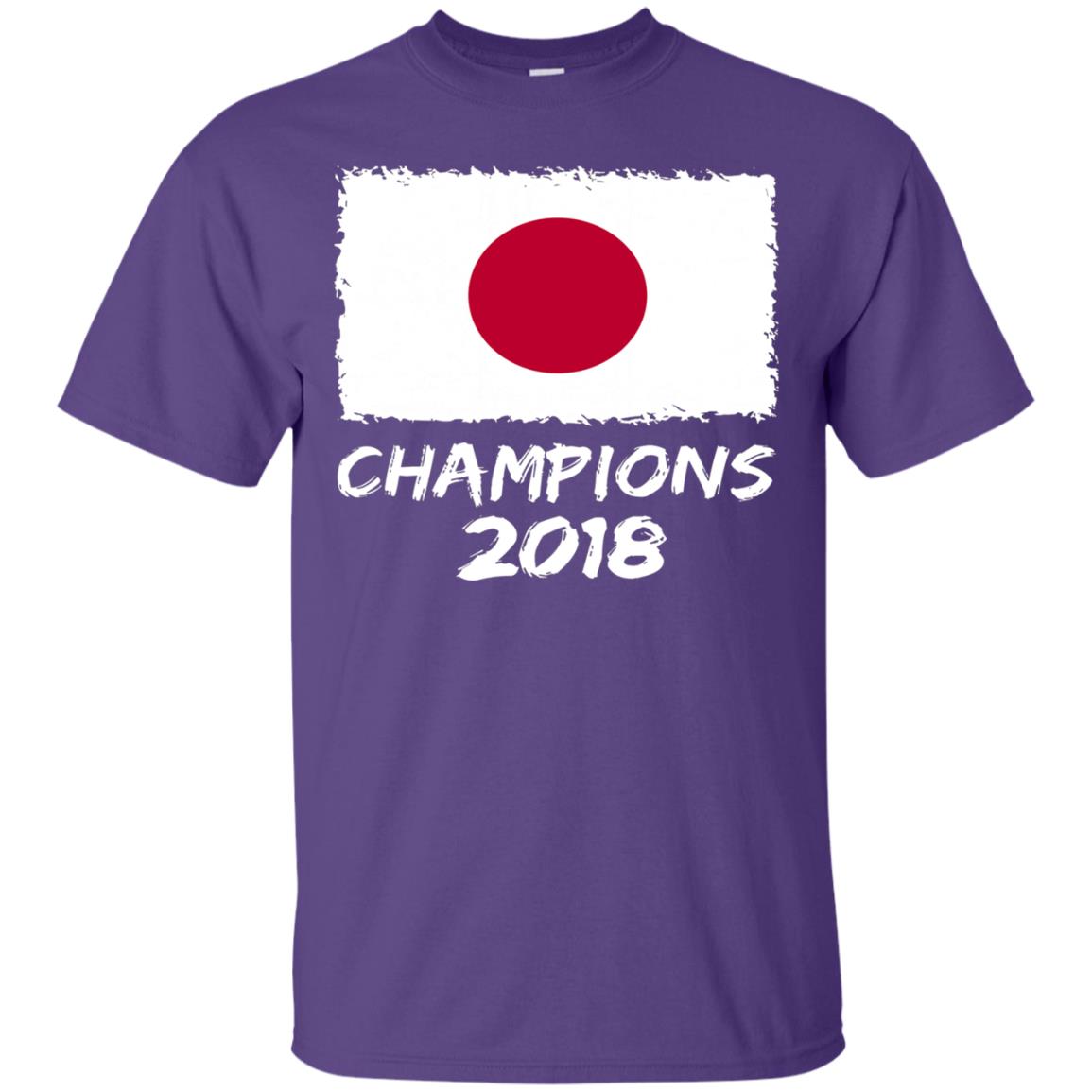 Japan Champions 2018 Football Lover T-shirt Purple