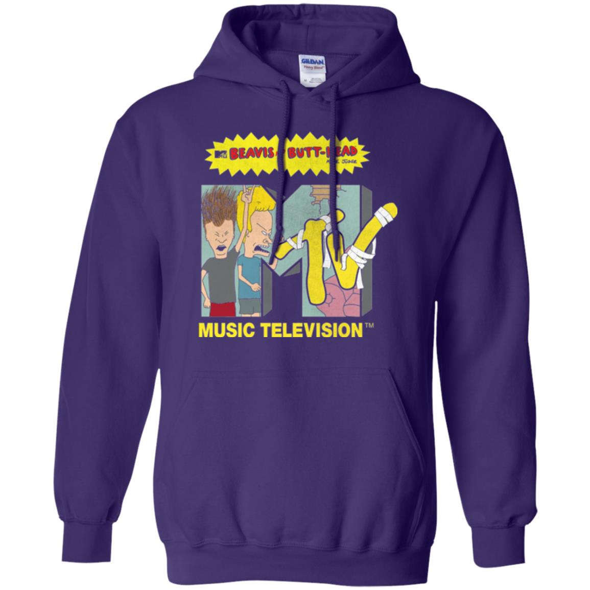 Mtv Logo T-shirt Beavis And Butt Head Purple