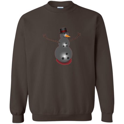 Christmas T-shirt Bowling Ball Snowman Dark Chocolate