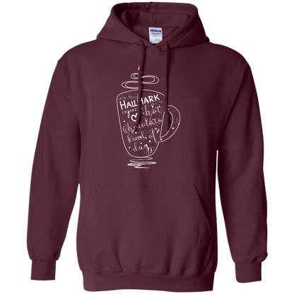 Christmas T-shirt It's A Hallmark Hot Chocolate Kind Of Day Maroon