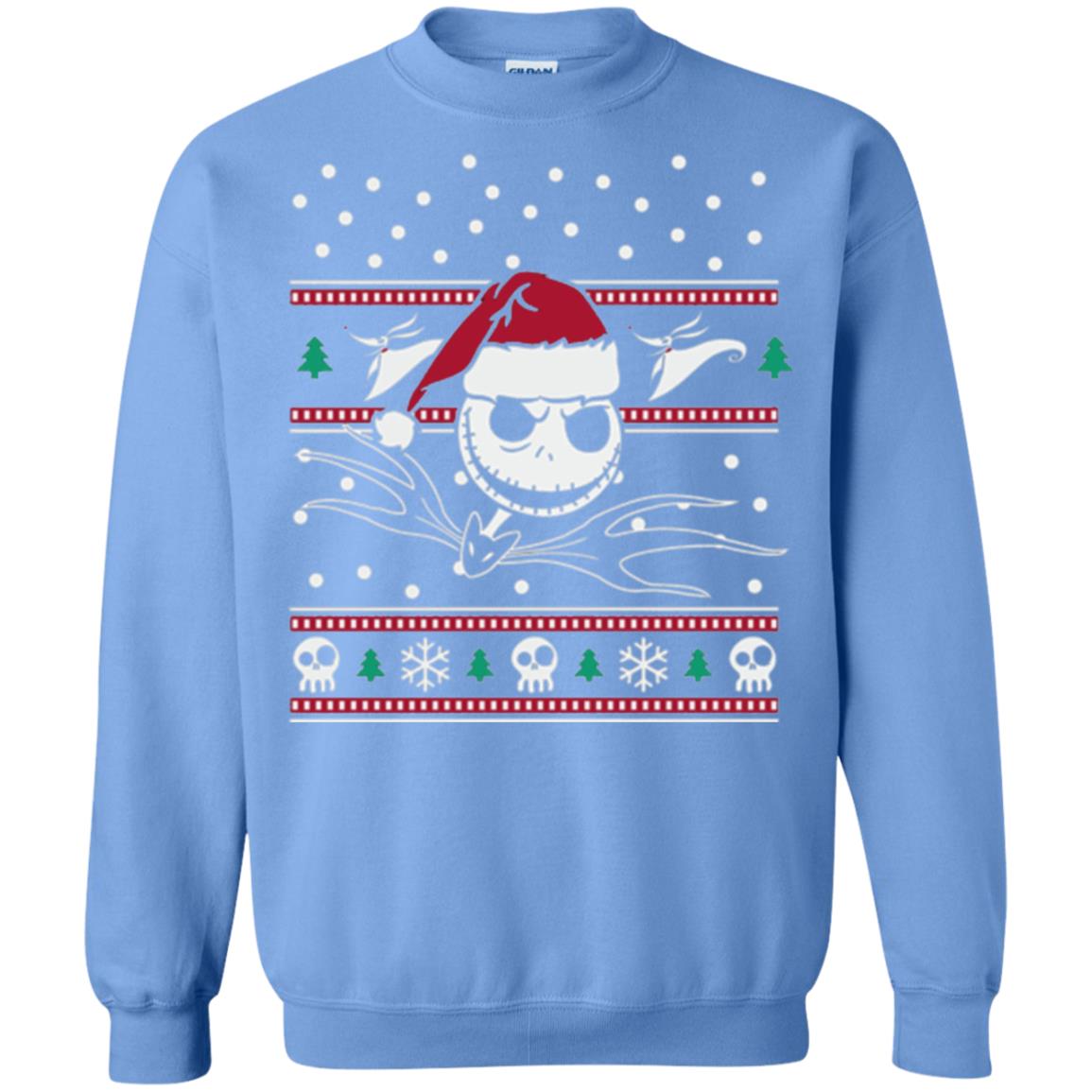 Disney Nightmare Before Christmas Holiday Christmas T-shirt Carolina Blue