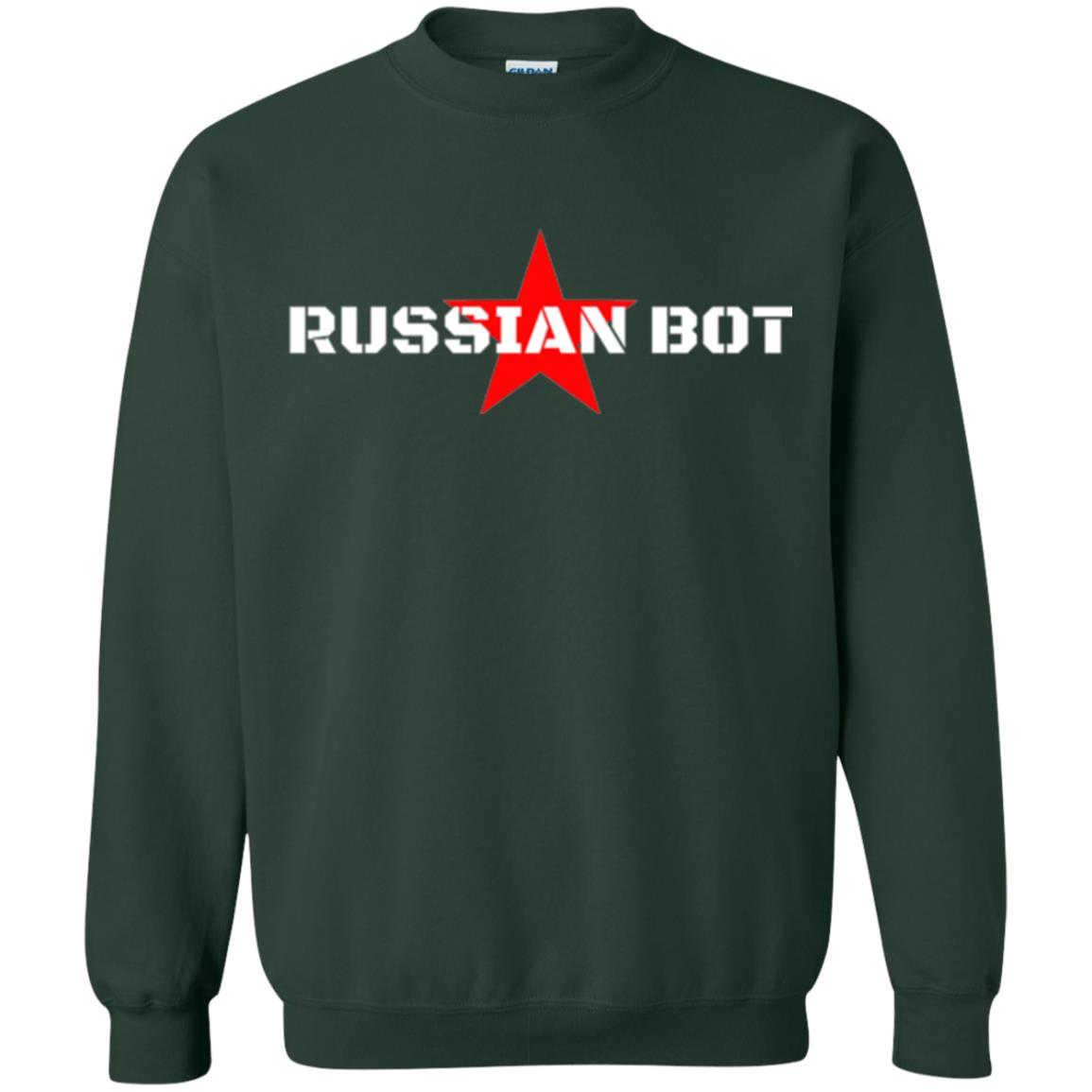Political T-shirt Russian Bot Star T-shirt Forest Green