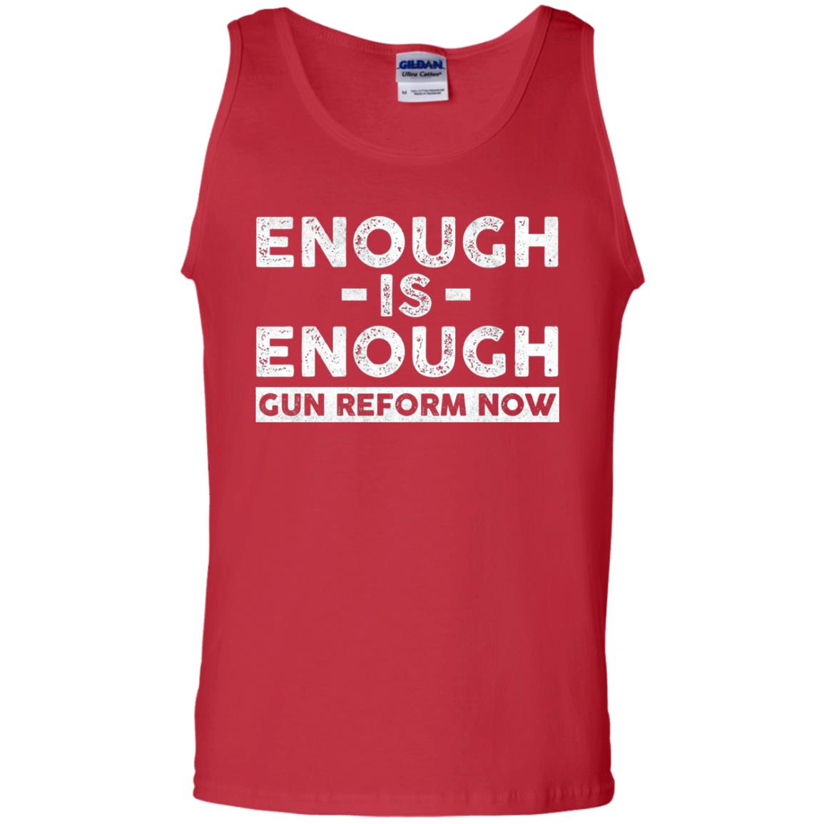 Enough Is Enough Gun Reform Now Gun Control T-shirt Red
