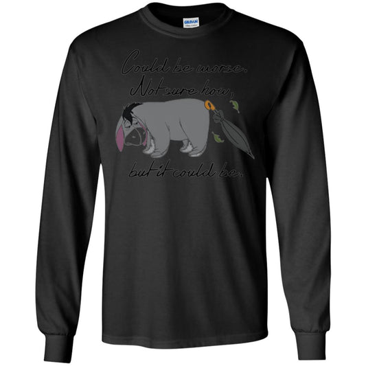 Cartoon T-shirt Could Be Worse Not Sure How But It Could Be Black
