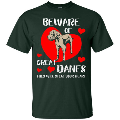 Beware Of Great Danes They Will Steal Your Heart Cute Shirt Forest