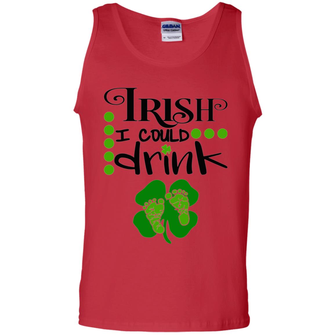 Baby Irish I Could Drink Pregnancy St Patrick_s Day T-shirt Red