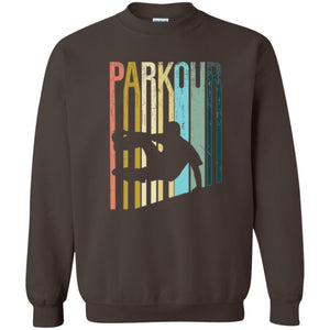 Parkour T-shirt Distressed Style Parkour Silhouette