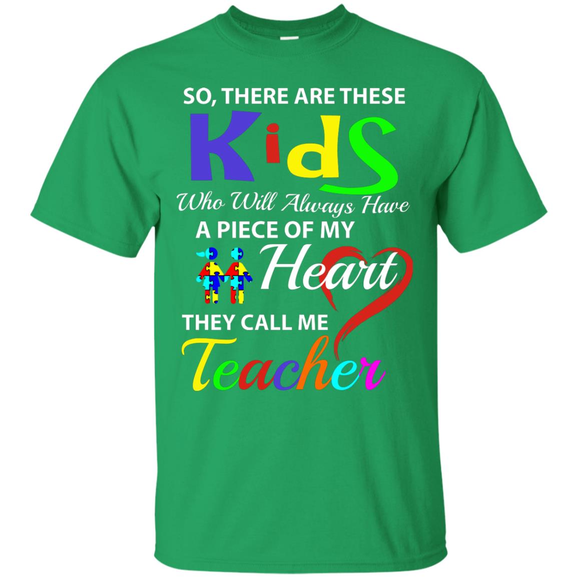 So There Are These Kids Autism Awareness Gift Shirt For Teacher Irish Green