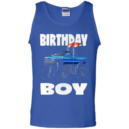 Monster Truck T-shirt Birthday Boy Vintage Royal