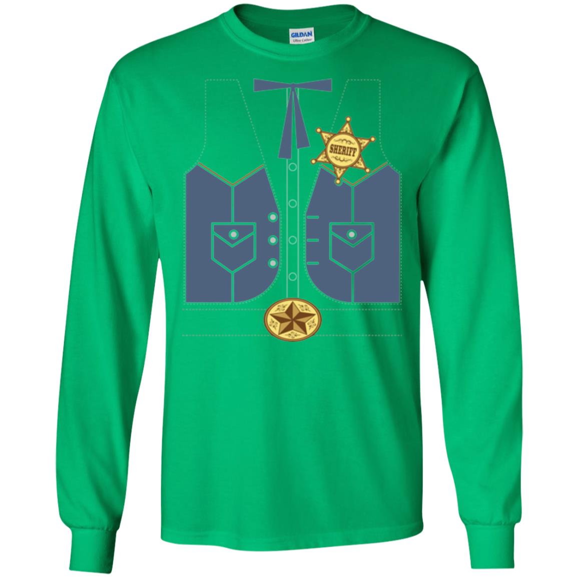Western Cowboy Sheriff T-shirt Irish Green