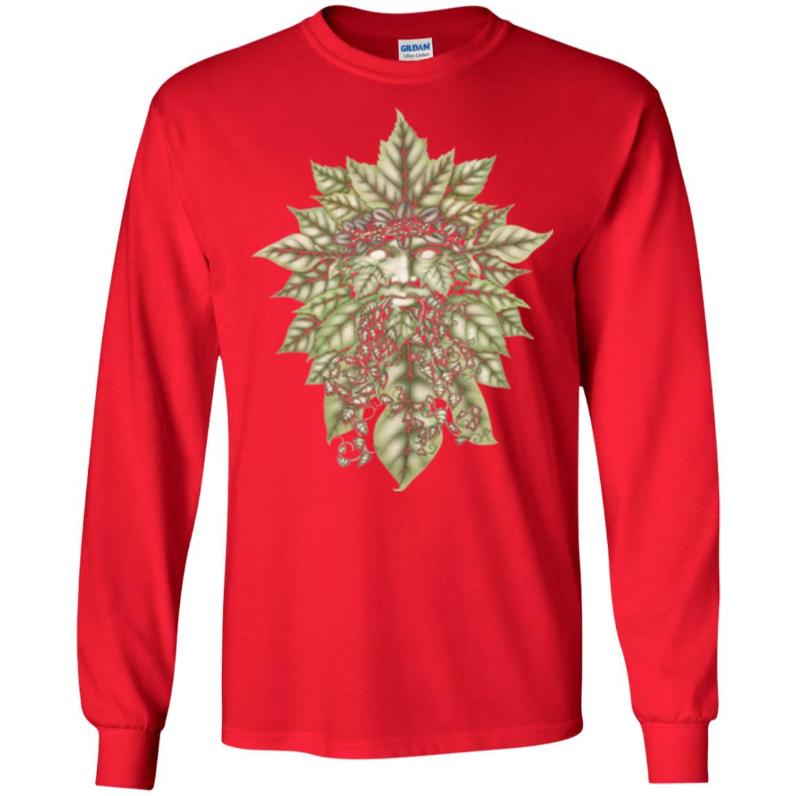 Greenman Green Man Festival T-shirt Red