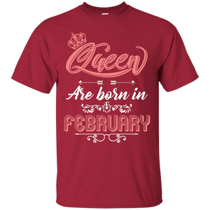 Brithday T-Shirt Queen Are Born In February
