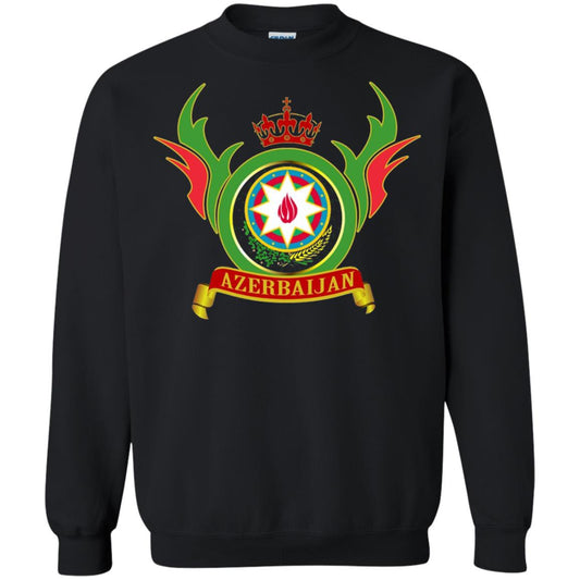 Azerbaijan Arms Coat Flag T-shirt Black