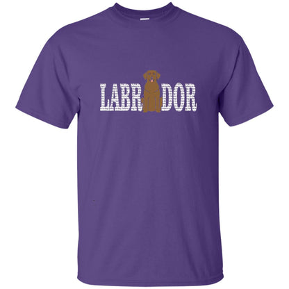I Believe In Dog Chocolate Labrador Retriever Lover T-shirt Purple
