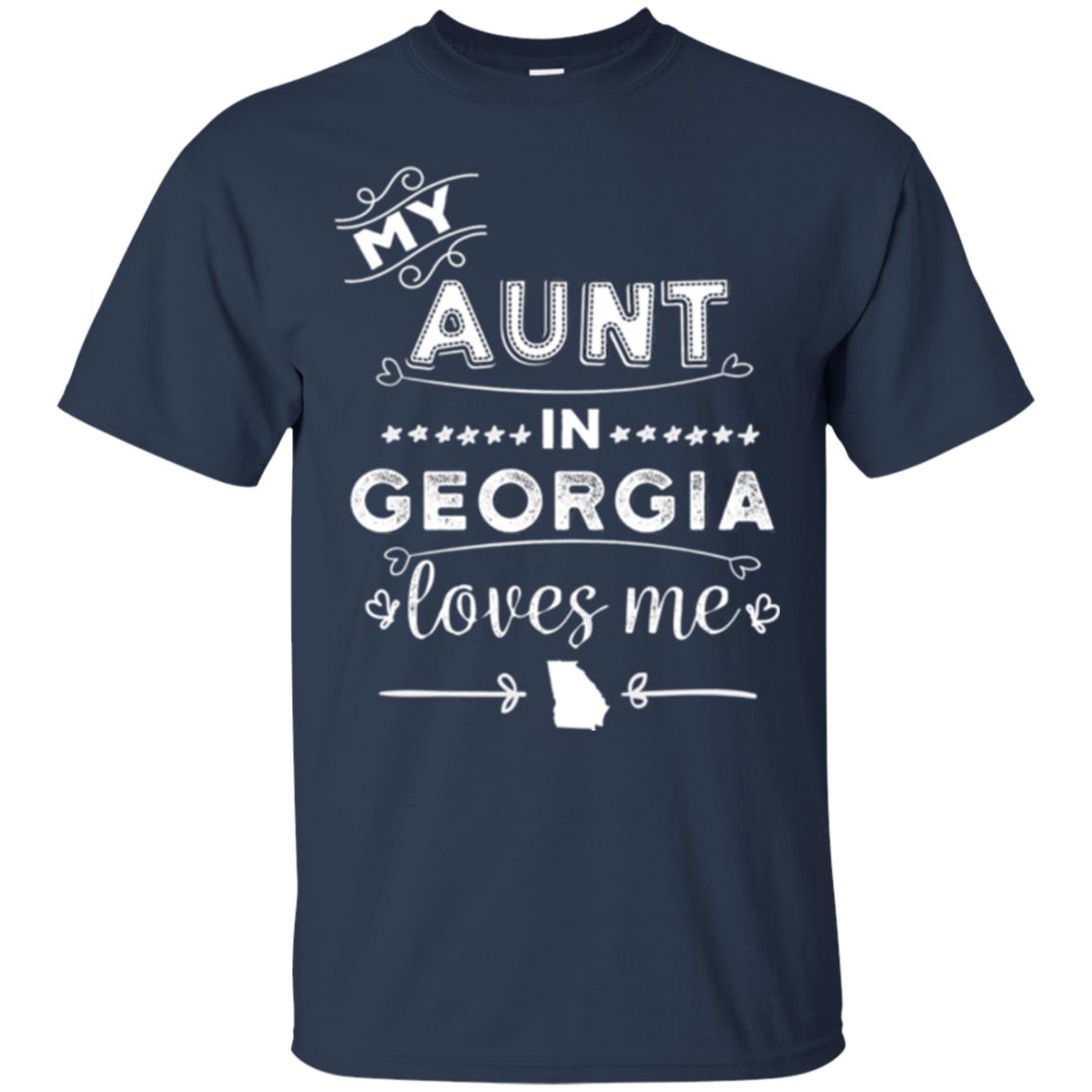 Niece T-shirt My Aunt In Georgia Loves Me Navy