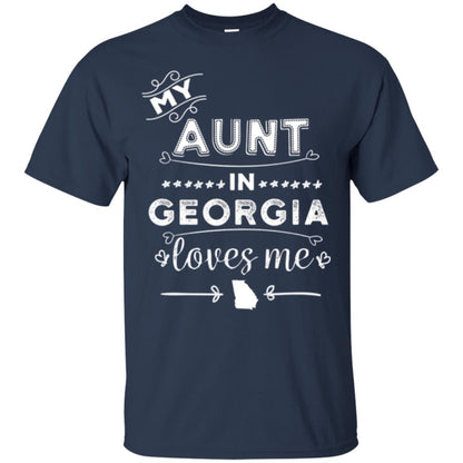 Niece T-shirt My Aunt In Georgia Loves Me Navy