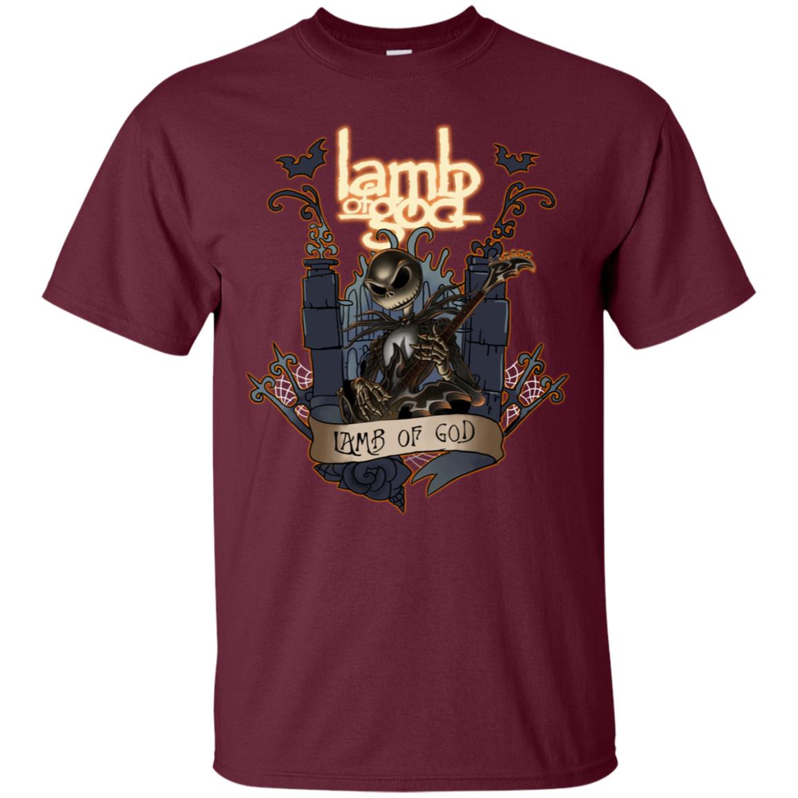 Lamb Of God The Nightmare Before Christmas Shirt Maroon