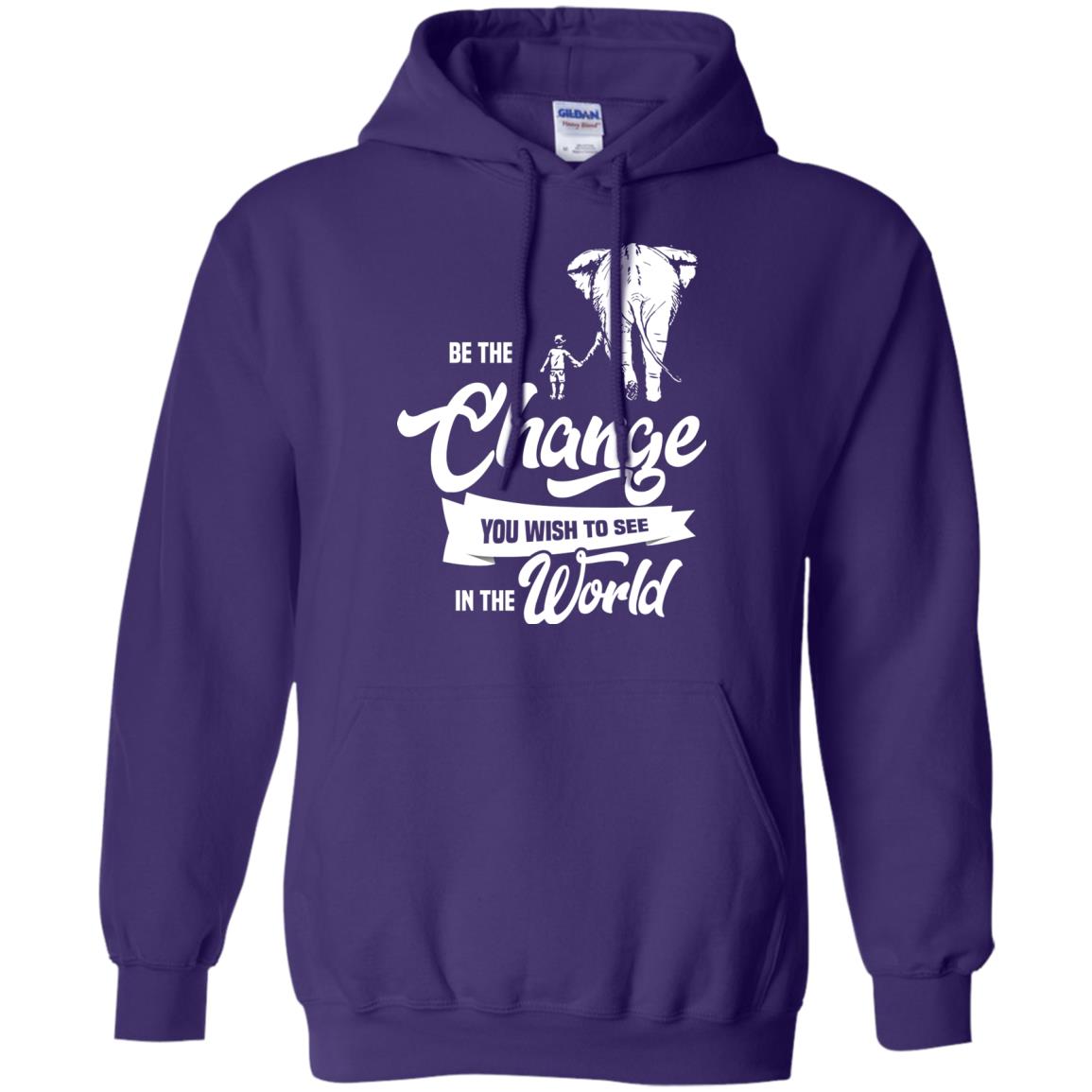 Be The Change You Wish To See In The World Shirt Purple