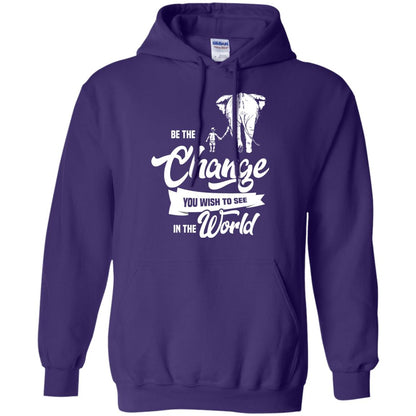 Be The Change You Wish To See In The World Shirt Purple