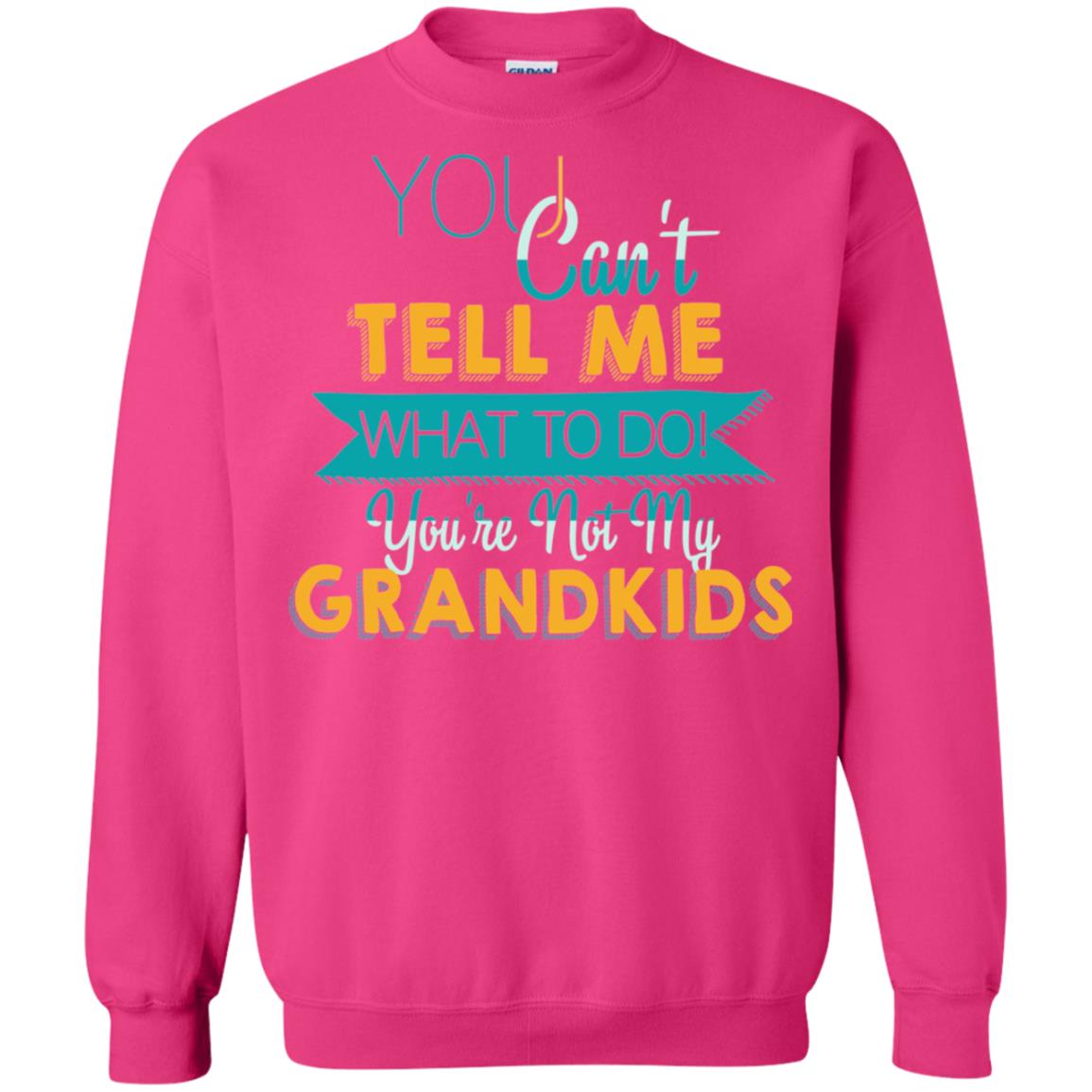 You Can't Tell Me What To Do You're Not My Grandkids Grandparents Gift Tshirt Heliconia