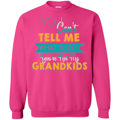 You Can't Tell Me What To Do You're Not My Grandkids Grandparents Gift Tshirt Heliconia