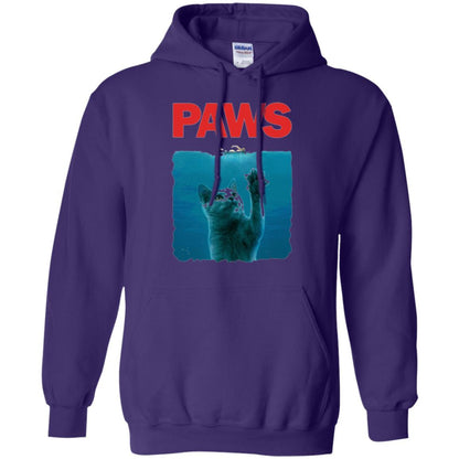 Cat Lover T-shirt Paws Kitten Meow Parody Purple