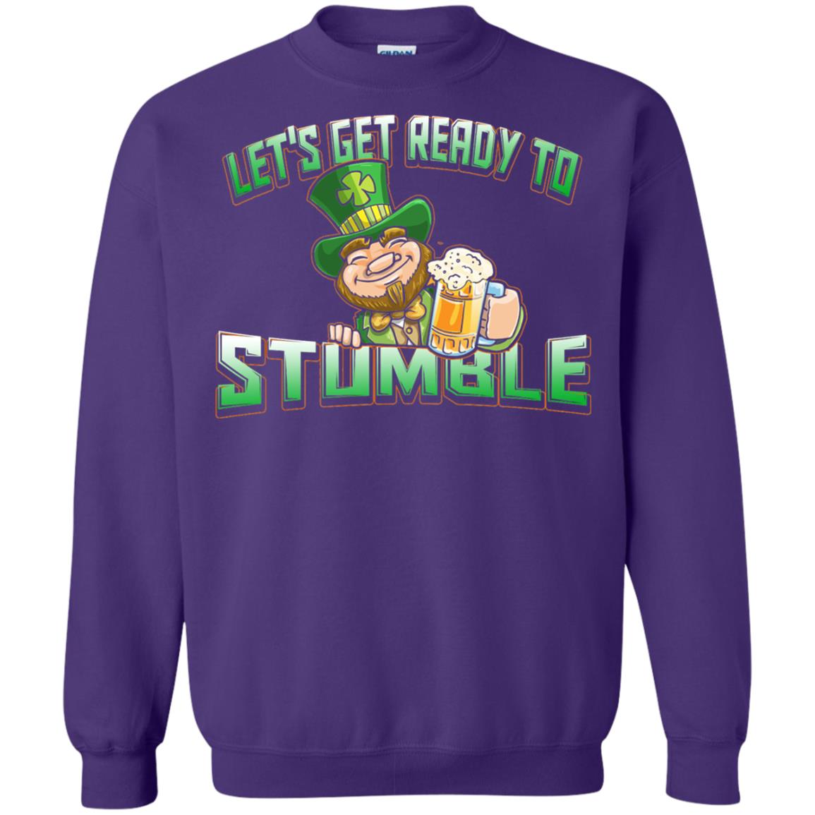 St.patrick_s Day T-shirt Let_s Get Ready To Stumble Purple
