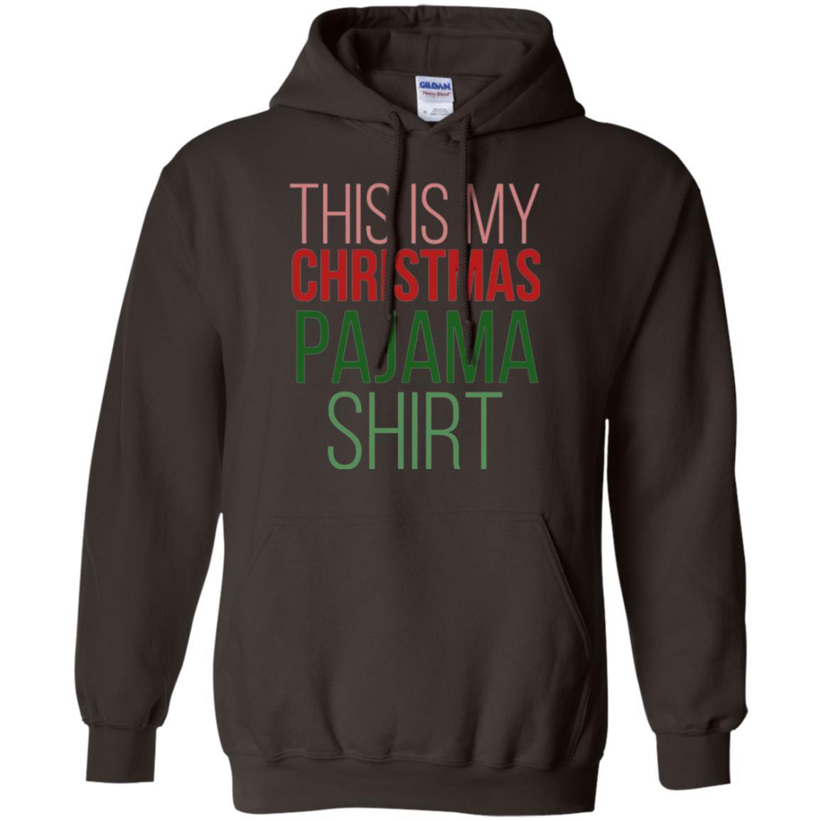 Christmas T-shirt This Is My Christmas Pajama Dark Chocolate