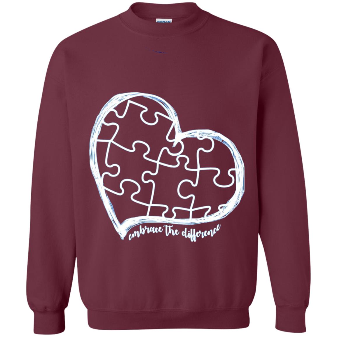 Autism Awareness Shirt Embrace Differences Maroon