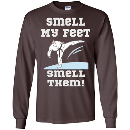 Karate Lovers T-shirt Smell My Feet Smell Them Dark Chocolate