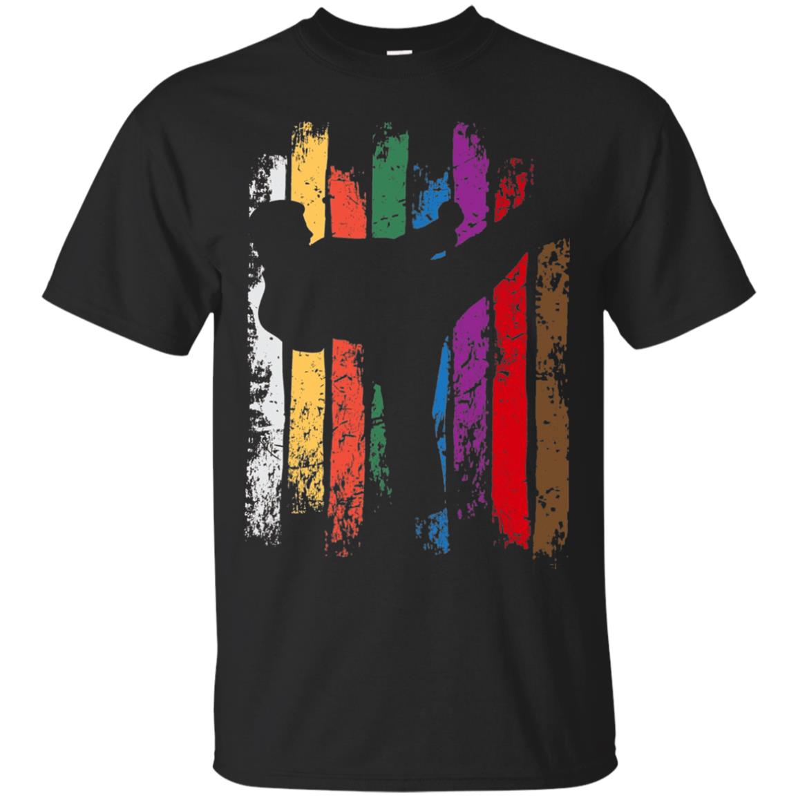 Karate Belt Colors Silhouette T-shirt Black