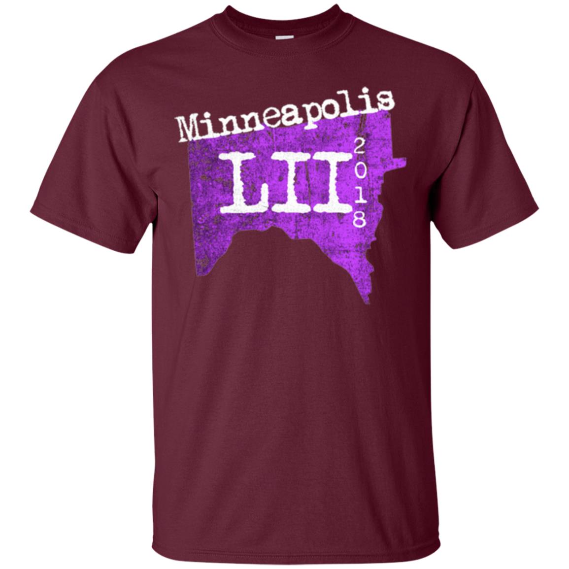 Football Lover T-shirt Minneapolis Minnesota 2018 T-shirt Maroon