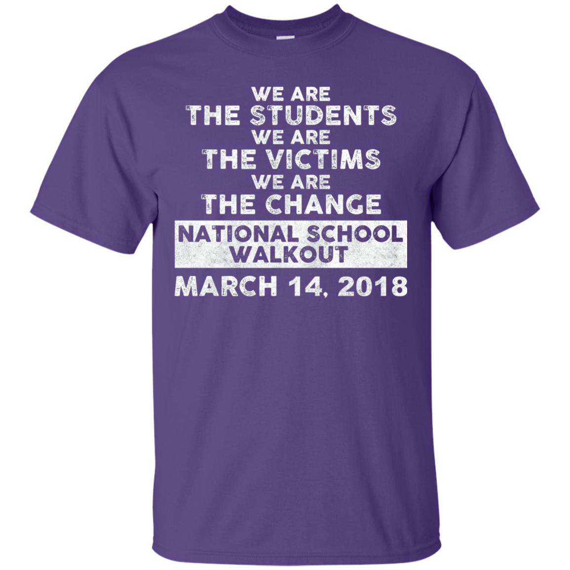 We Are The Students We Are The Victims Gun Control T-shirt Purple