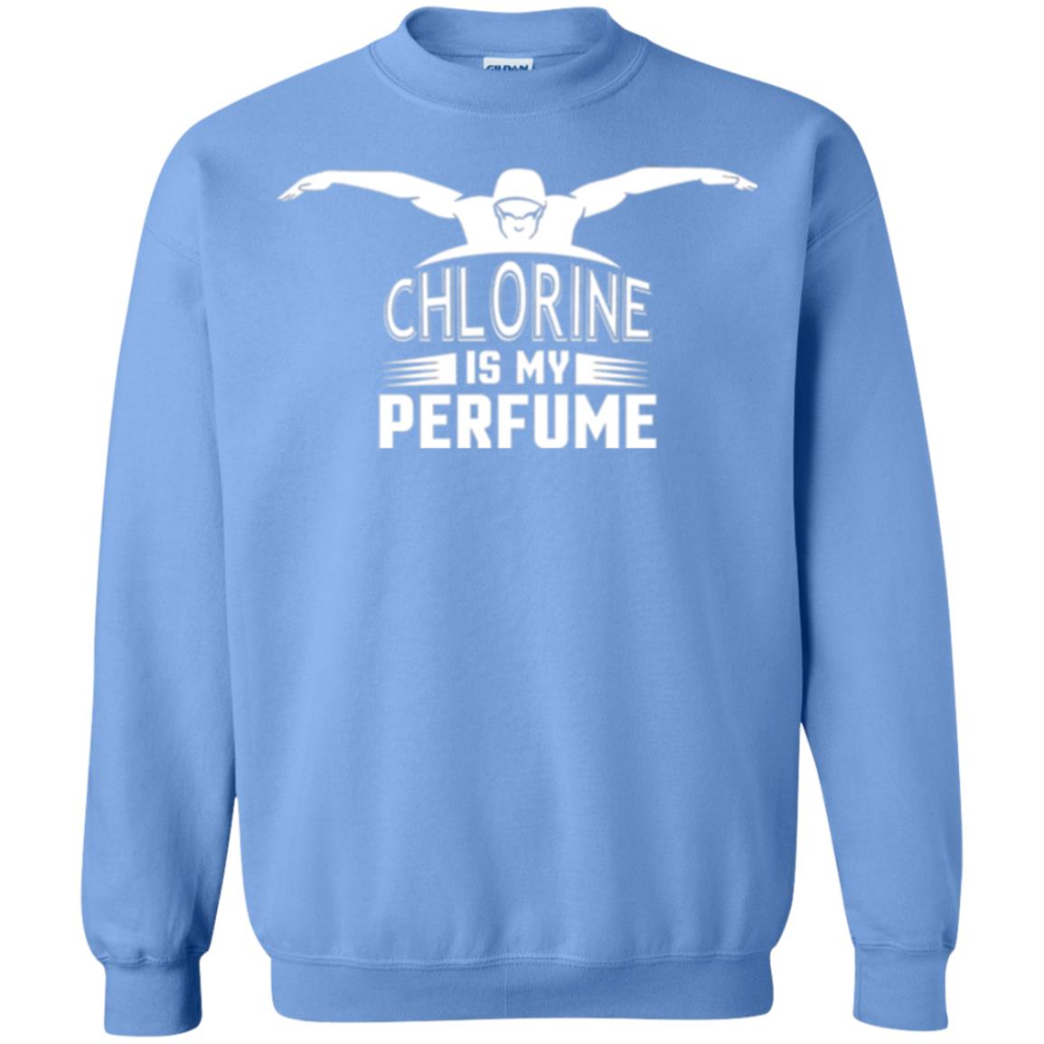 Swimmer T-shirt Chloring Is My Perfume T-shirt Carolina Blue