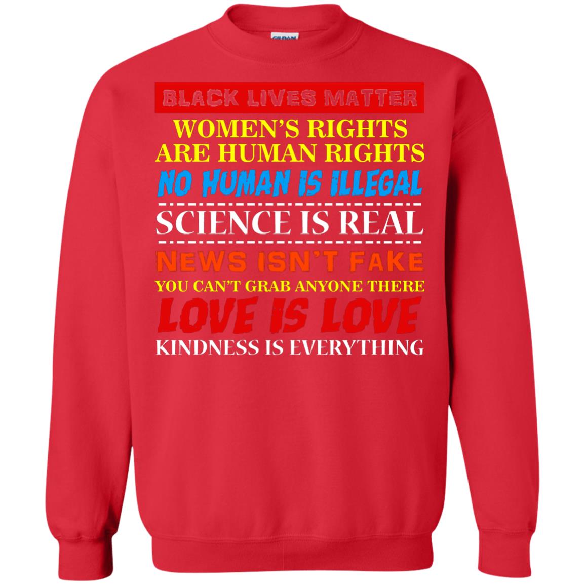 Black Lives Matter Womens Rights Are Human Rights Red