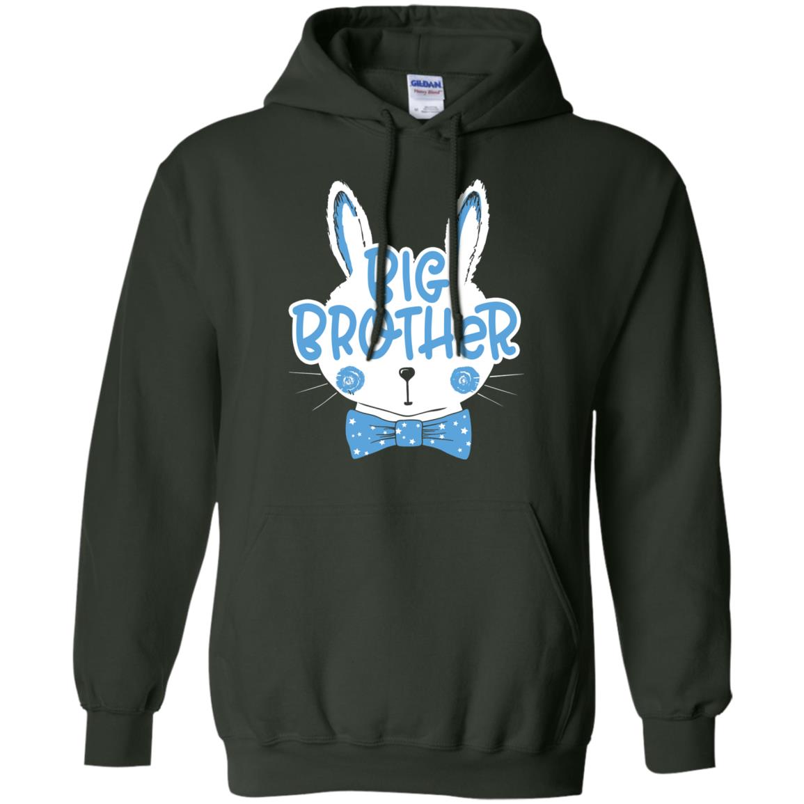 Easter Bunny Big Brother Blue Easter T-shirt Forest Green