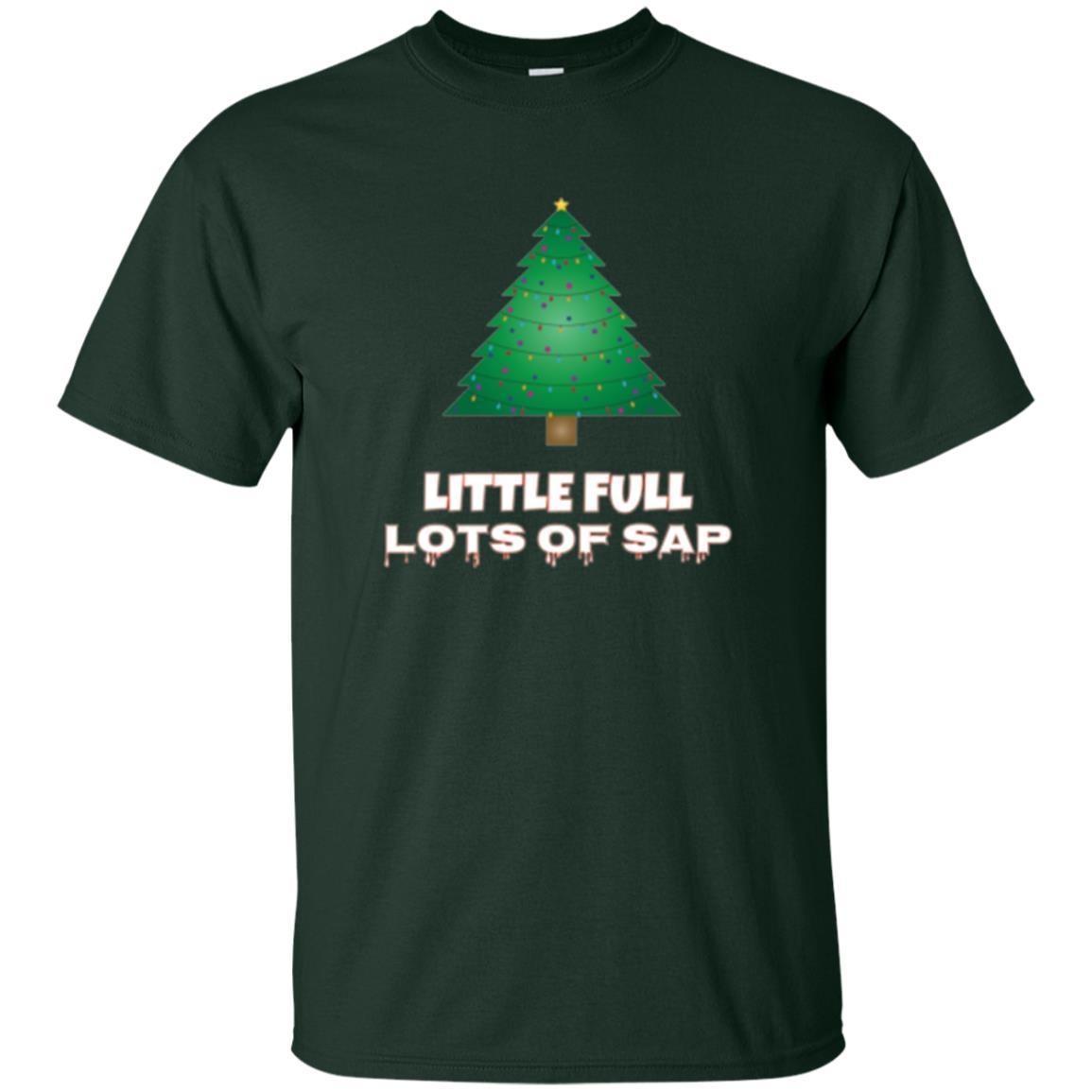Christmas T-shirt Little Full Lots Of Sap Forest Green
