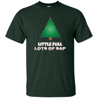 Christmas T-shirt Little Full Lots Of Sap Forest Green