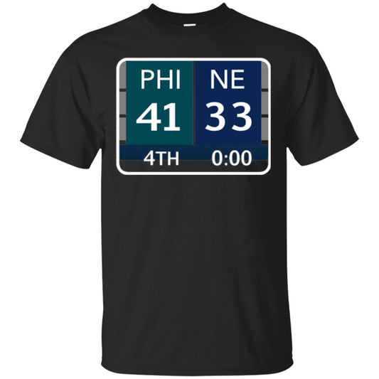 Phi 41 Ne 33 Final Score Football Lover T-shirt Black
