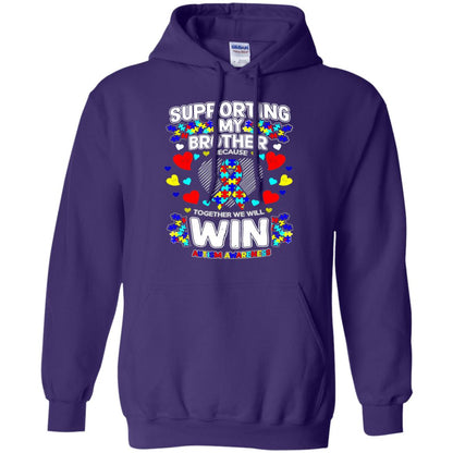 Autism Awareness Shirts For Supporting My Brother Purple