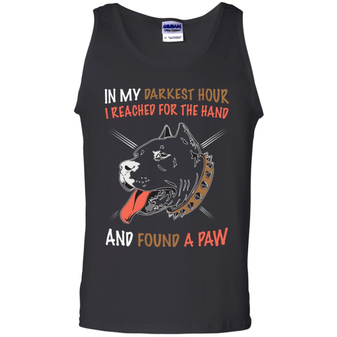 In My Darkness Hour I Reached For The Hand And Found A Paw Shirt Black